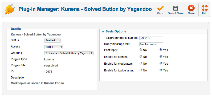 Kunena Plugins