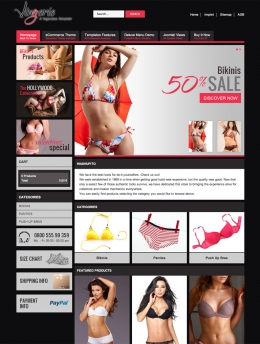 Lingerie – Joomla! Template