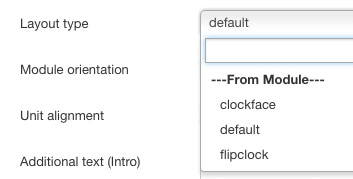 Parameters - Layout Type