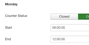 Parameters - Time Settings