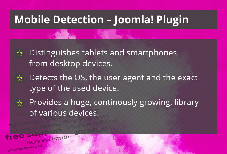 Mobile Detection - Joomla! Plugin