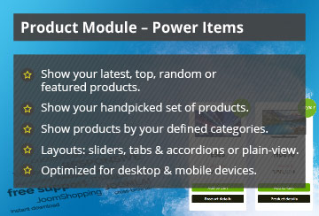 Power Items -
 Joomla! Module