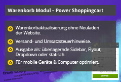 Power Shopping Cart – Joomla! Modul