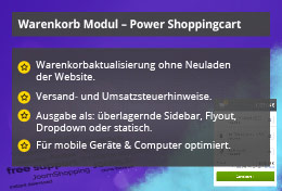 Power Shopping Cart – Joomla! Modul
