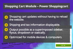 Power Shopping Cart - Joomla! Module