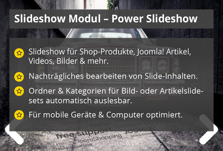 Power Slideshow – Joomla! Modul