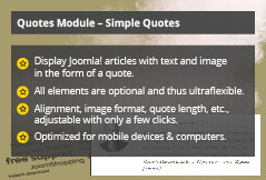 Simple Quotes - Joomla! Module