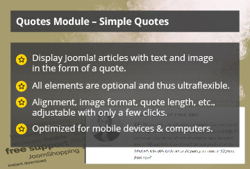 Simple Quotes - Joomla! Module