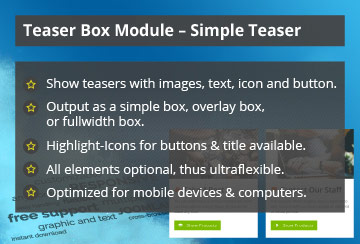 Simple Teaser - Joomla! Module