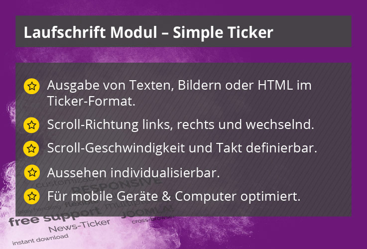 Simple Ticker – Joomla! Modul