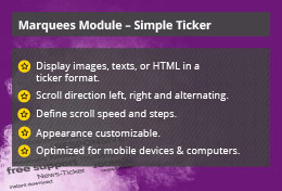 Simple Ticker - Joomla! Module