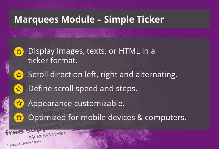 Simple Ticker - Joomla! Module