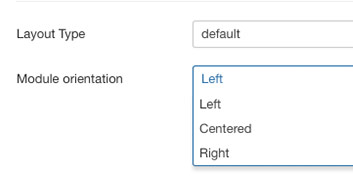 Parameters - Layout Type