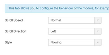 Parameters - Ticker Settings