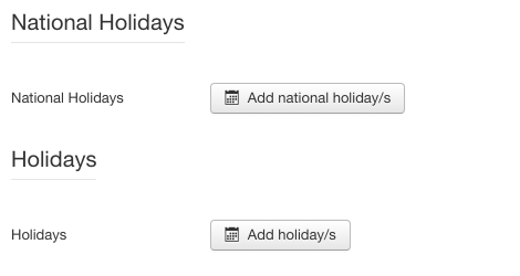 Screenshot: Holiday Settings | Power Countdown, Clock & Timer – Joomla! Module