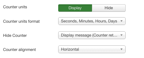 Screenshot: Display Settings | Power Countdown, Clock & Timer – Joomla! Module