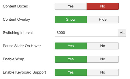 Screenshot: Slider-Einstellungen | Power Slideshow – Joomla! Modul